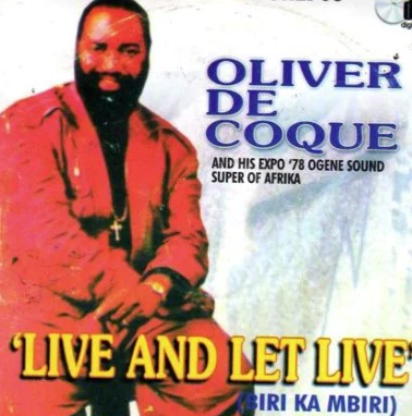 Oliver De Coque Live And Let Live CD