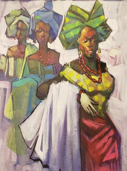 African Art, Painting, Celebration 1 - Afro Crafters