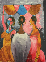 African Art, Painting, Gossip Time 1 - Afro Crafters