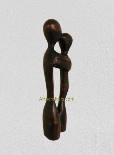 African Art. African Couple Wood Craft. ATW 001. - Afro Crafters