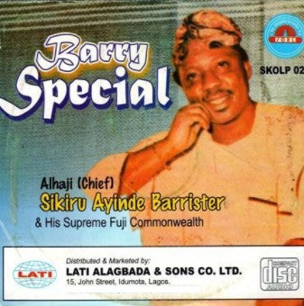 Sikiru Barrister Barry Special CD