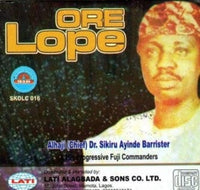 Sikiru Barrister Ore Lope CD