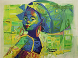 African Art, Painting, Beautiful I. - Afro Crafters