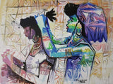 African Art, Painting, Beautiful Bride II. - Afro Crafters