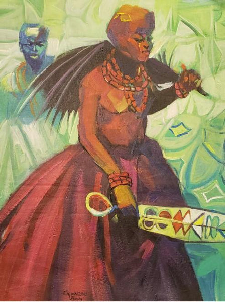 African Art, Painting, The Prince I - Afro Crafters
