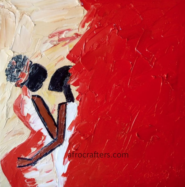 African Art, Painting, Lovers Series 8