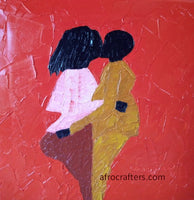 African Art, Painting, Lovers Series 2