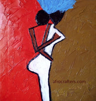 African Art, Painting, Lovers Series 5