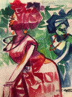 African Art, Painting, Dancing Time VII.
