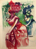 African Art, Painting, Dancing Time VII.
