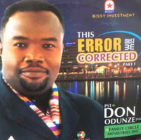 Don Odunze This Error Must Be Corrected 1 CD