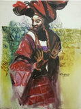 African Art, Painting, Elegance IV. - Afro Crafters
