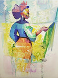 African Art, Painting, Elegance V. - Afro Crafters