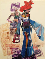 African Art, Painting, Elegance VI.