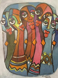 African Art, Painting, Good Friends I - Afro Crafters