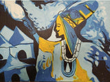 African Art, Painting, His Highness I. - Afro Crafters