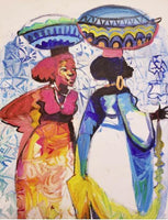 African Art, Painting, Milk Maid XIV. - Afro Crafters