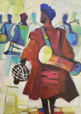 African Art, Painting, Music Makers IV - Afro Crafters