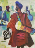African Art, Painting, Music Makers IV - Afro Crafters