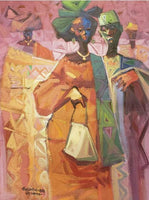 African Art, Painting, My Woman II - Afro Crafters