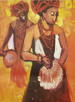 African Art, Painting, Our Princess III - Afro Crafters