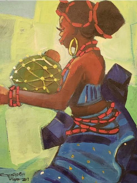 African Art, Painting, Our Princess IV - Afro Crafters