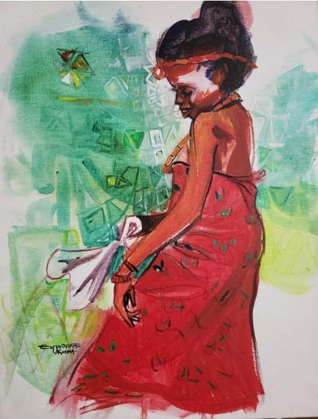 African Art, Painting, Our Daughter V. - Afro Crafters