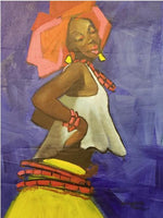 African Art, Painting, Pretty Me 1I - Afro Crafters
