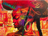 African Art, Painting, Pretty Me VI - Afro Crafters