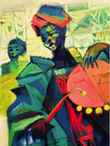 African Art, Painting, The Drummers II.