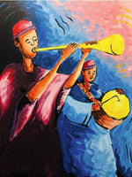 African Art, Painting, The Trumpeters I.