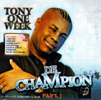 Tony One Week De Champion CD