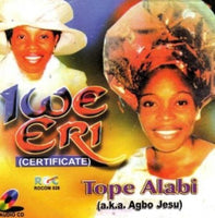 Tope Alabi Iwe Eri Certificate CD