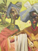 African Art, Painting, True Friends I - Afro Crafters