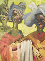 African Art, Painting, True Friends I - Afro Crafters