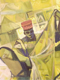 African Art, Painting, Urban Life III - Afro Crafters