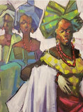 Art & Crafts Painting African Art, Painting, Celebration 1