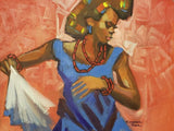 Art & Crafts Painting African Art, Painting, Dancing Time II