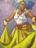 Art & Crafts Painting African Art, Painting, Dancing Time VI
