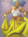 Art & Crafts Painting African Art, Painting, Dancing Time VI
