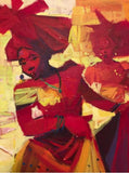 Art & Crafts Painting African Art, Painting, Dancing Time X.