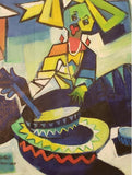 Art & Crafts Painting African Art, Painting, Dinner Time I