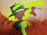 Art & Crafts Painting African Art, Painting, Elegance III.
