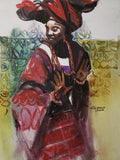 Art & Crafts Painting African Art, Painting, Elegance IV.