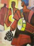 Art & Crafts Painting African Art, Painting, Entertainers I