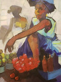 Art & Crafts Painting African Art, Painting, Market Seller II