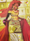 Art & Crafts Painting African Art, Painting, Milk Maid XII