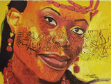 Art & Crafts Painting African Art, Painting, My Portrait I