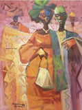 Art & Crafts Painting African Art, Painting, My Woman II
