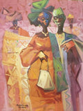 Art & Crafts Painting African Art, Painting, My Woman II